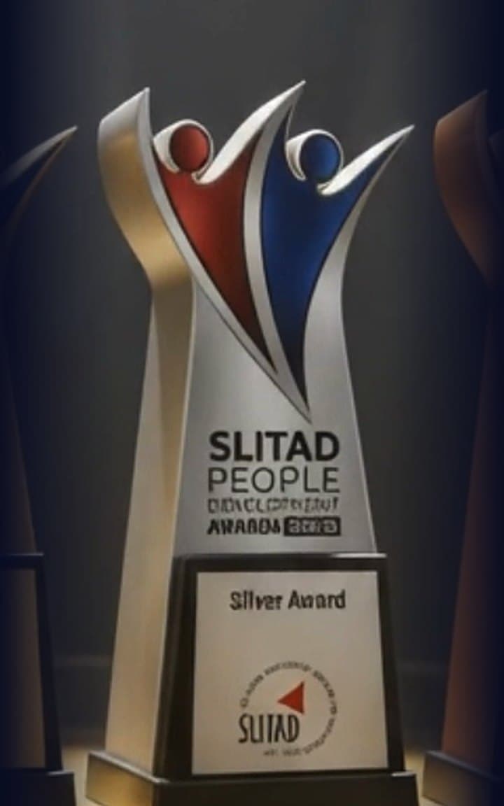 The Silver award trophy