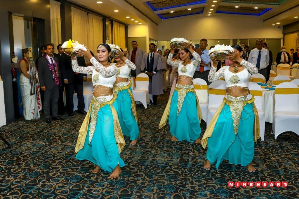 Dancers welcome guests to the Annual General Meeting
