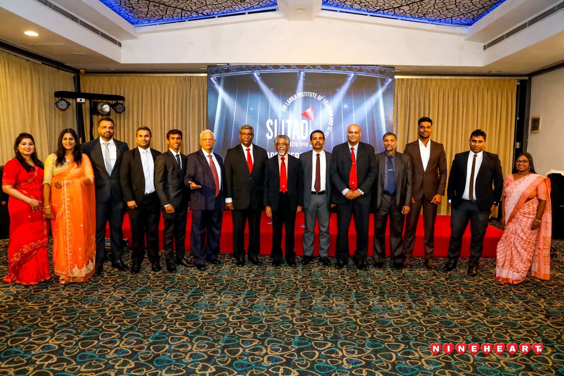 A graduating batch with the Executive Council under the SLITAD seal